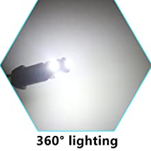 194 لامپ LED خودرو 6500K Wedge T10 تراشه SMD 5050 6