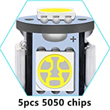 194 لامپ LED خودرو 6500K Wedge T10 تراشه SMD 5050 5