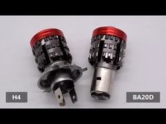 عمده فروشی سوپر روشن موتورسیکلت چراغ جلو H4 BA20D منجر نور پایین / نور بالا چشم فرشته شیطان چشم نور برای