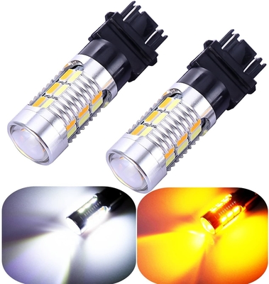 3157 3057 3357 4157 چراغ های چراغ راهنما ترمز LED Amber Switchback 22 SMD با پروژکتور