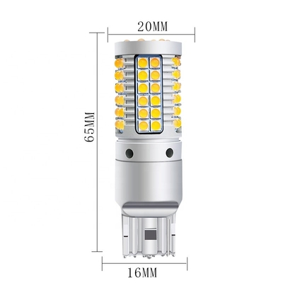 خرید 69smd Ba15s خودکار چراغ راهنما LED 23w Canbus 7440 3030 online manufacture