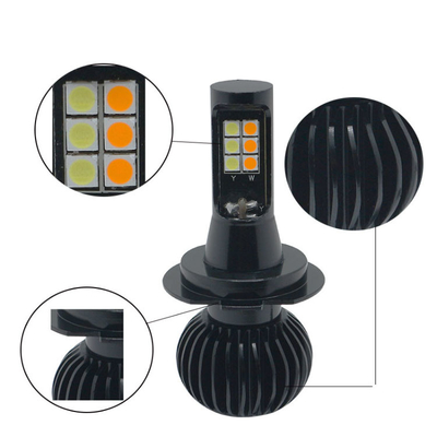 خرید H1 H3 H4 H7 H8 H11 9006 880 لامپ فلاش LED دو رنگ مه شکن جهانی LED online manufacture