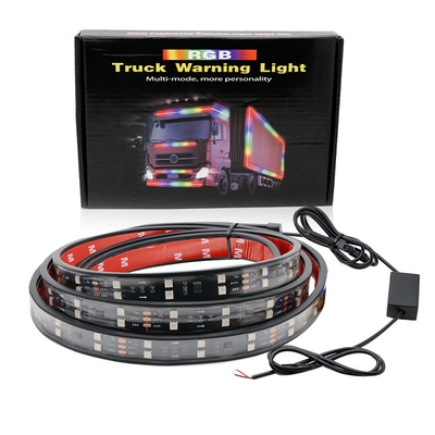 خرید 24 ولت 5050 SMD 5A 2.4m چراغ های فضای داخلی خودرو با کنترل از راه دور برای وان کامیون online manufacture