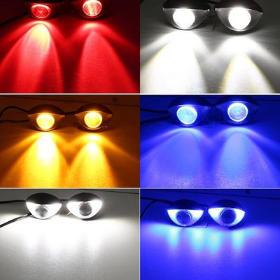 چراغ های LED موتور سیکلت سفارشی 300LM 6000K چراغ های چشمی هاوک 10SMD
