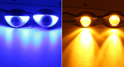 چراغ های LED موتور سیکلت سفارشی 300LM 6000K چراغ های چشمی هاوک 10SMD