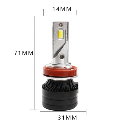 چراغ سر خودرو LED H11 سه رنگ چراغ جلو چراغ خودرو چراغ مه شکن 12-36 ولت یک لامپ اصلاح شده