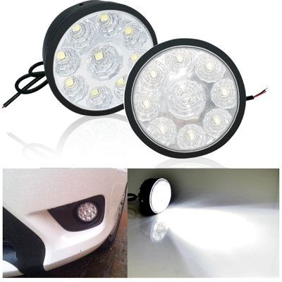 چراغ مه شکن اتومبیل رانندگی 12 ولت 5050 چراغ لامپ LED گرد LED در روز