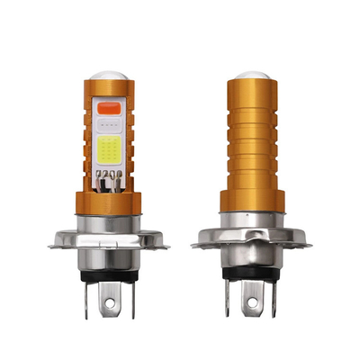 چراغ جلو LED 3 رنگ COB H4 H6 80W P15D BA20D سفید آبی قرمز