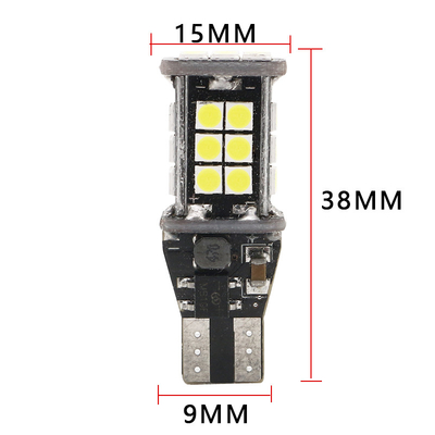 T15 3030 24SMD Canbus LED Headlight 12V برجسته چراغ گوشه خودرو معکوس