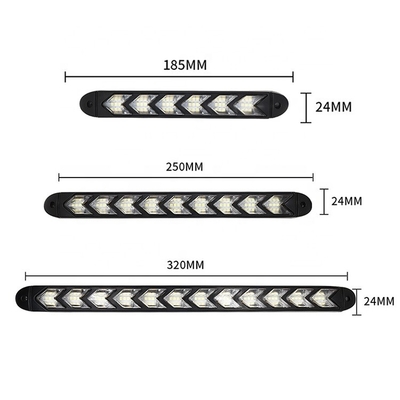 فلش ضد آب LED تایم روز روشنایی DC 12V ترتیبی چراغ راهنما 8000K