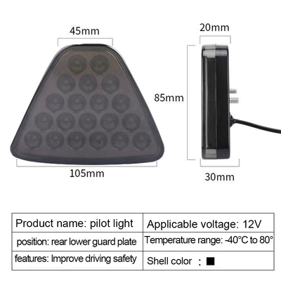 1000lm اصلاح شده چراغ های اتومبیل خلبانی RGB هشدار از راه دور چراغ عقب چراغ فلاش 2835 تراشه LED