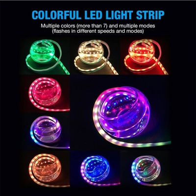 APP Control DRL LED Time Running Light نئون جهانی ضد آب Switchback RGB