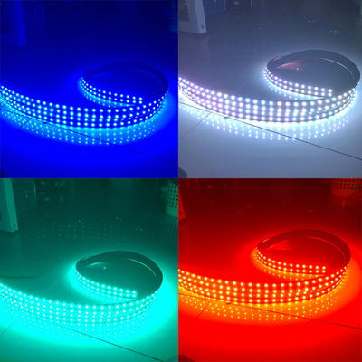 رنگارنگ کنترل صدای محیط چراغ جلو اتومبیل نوار تزئینی RF Rgb 5050