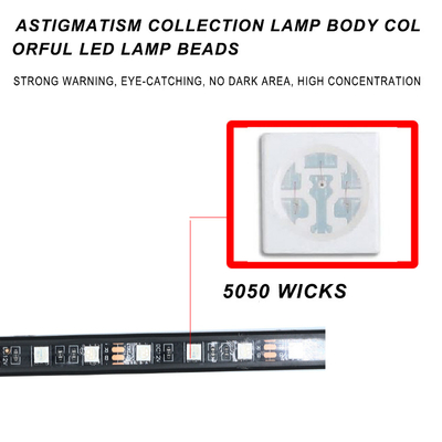 رنگارنگ کنترل صدای محیط چراغ جلو اتومبیل نوار تزئینی RF Rgb 5050