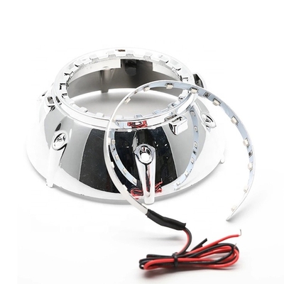 RGB 2.5 3.0 اینچی چراغ‌های محیطی خودرو LED چراغ جلو حلقه LED Devil Eyes