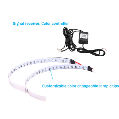 IP 67 LED ماشین چراغ های محیطی APP کنترل چراغ جلو کیت چشم فرشته کیت 360 درجه SMD Demon Halo Rings