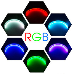 IP 67 LED ماشین چراغ های محیطی APP کنترل چراغ جلو کیت چشم فرشته کیت 360 درجه SMD Demon Halo Rings