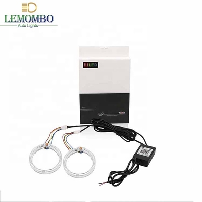 DRL RGB Halo Rings خودرو داخلی چراغ های محیطی LED CCFL Angel Devil Eyes 80mm 95mm 105mm 110mm
