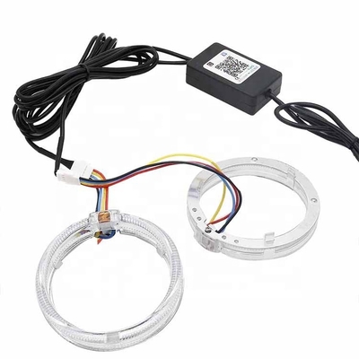 DRL RGB Halo Rings خودرو داخلی چراغ های محیطی LED CCFL Angel Devil Eyes 80mm 95mm 105mm 110mm
