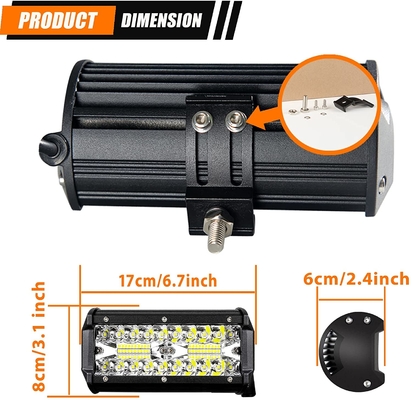 چراغ های رانندگی LED با قدرت بالا 200W IP68 مواد آلیاژ آلومینیوم ضد آب