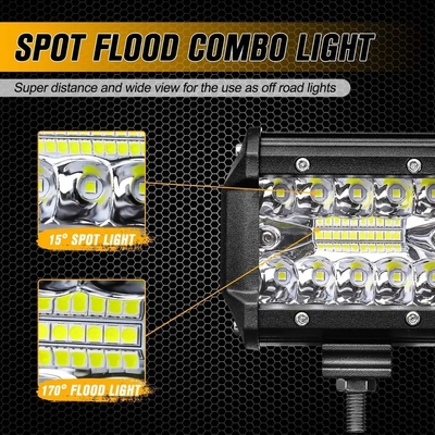 چراغ های رانندگی الومینیوم آلیومینیوم 10-30V LED Light Bar برای خودرو