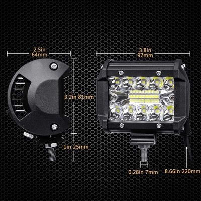 چراغ های رانندگی الومینیوم آلیومینیوم 10-30V LED Light Bar برای خودرو