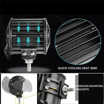 چراغ های رانندگی الومینیوم آلیومینیوم 10-30V LED Light Bar برای خودرو