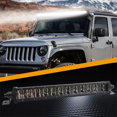 6D بازتاب دهنده دور از جاده LED چراغ 4x4 12V 24V یک ردیف خودرو LED چراغ