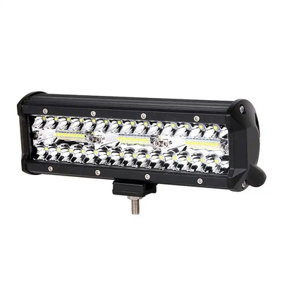 9 اینچ 180W دو ردیف LED روشنایی نوار سفید / زرد برای خودروهای غیر جاده ای