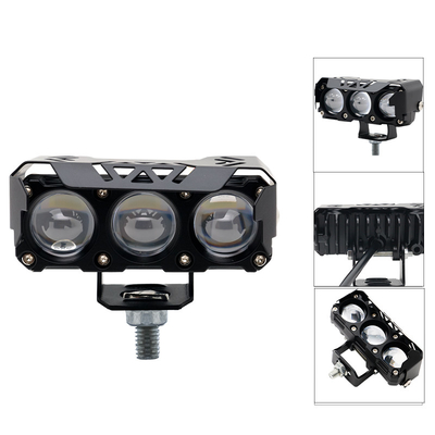 چراغ های سه چشم موتورسیکلت چراغ های LED نزدیک زرد سفید کمکی