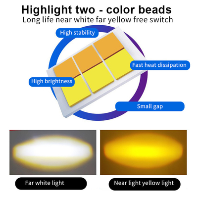 چراغ جلو موتورسیکلت LED با نور پایین و بالا