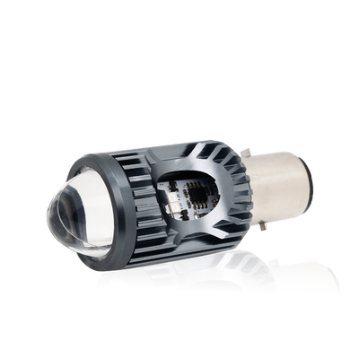 مینی چراغ رانندگی DRL موتورسیکلت چراغ جلو LED لامپ H4 H6 BA20D P15D اتومبیل ماهی چشم پروژکتور لنز دو رنگ