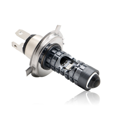 مینی چراغ رانندگی DRL موتورسیکلت چراغ جلو LED لامپ H4 H6 BA20D P15D اتومبیل ماهی چشم پروژکتور لنز دو رنگ