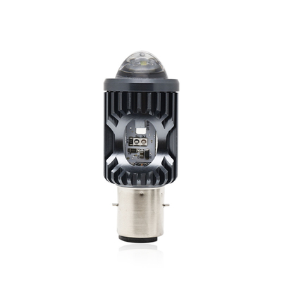 مینی چراغ رانندگی DRL موتورسیکلت چراغ جلو LED لامپ H4 H6 BA20D P15D اتومبیل ماهی چشم پروژکتور لنز دو رنگ