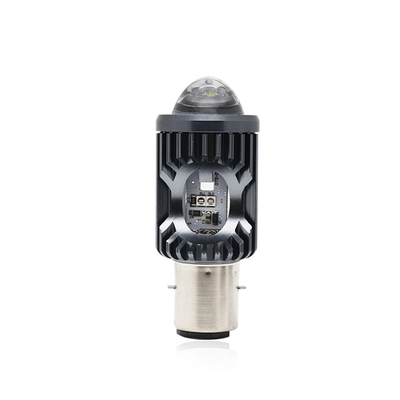 مینی چراغ رانندگی DRL موتورسیکلت چراغ جلو LED لامپ H4 H6 BA20D P15D اتومبیل ماهی چشم پروژکتور لنز دو رنگ