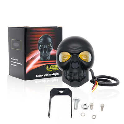 چراغ های جلو جمجمه موتور سیکلت 3 اینچ 40 وات چراغ های بیرونی LED Mini Driving Light دو رنگ