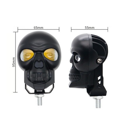 چراغ های جلو جمجمه موتور سیکلت 3 اینچ 40 وات چراغ های بیرونی LED Mini Driving Light دو رنگ