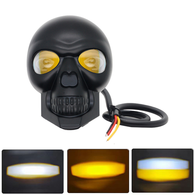 چراغ های جلو جمجمه موتور سیکلت 3 اینچ 40 وات چراغ های بیرونی LED Mini Driving Light دو رنگ