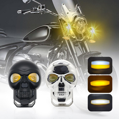 چراغ های جلو جمجمه موتور سیکلت 3 اینچ 40 وات چراغ های بیرونی LED Mini Driving Light دو رنگ