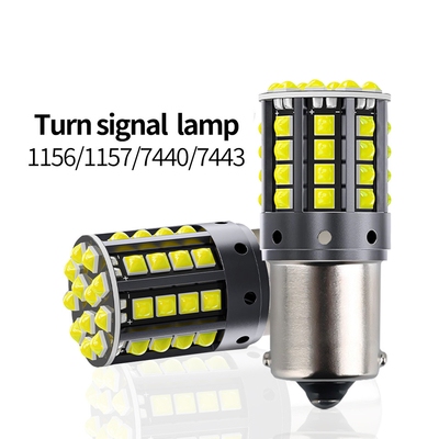 چراغ های چرخش LED آلیاژ آلومینیوم سفید 1156 1157 T20 3030 44SMD چراغ عقب 12V 24V
