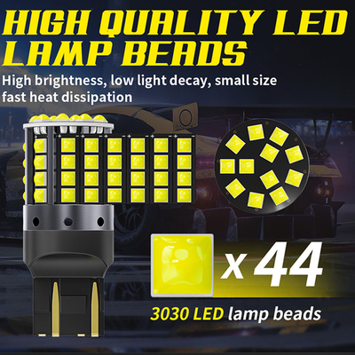 چراغ های چرخش LED آلیاژ آلومینیوم سفید 1156 1157 T20 3030 44SMD چراغ عقب 12V 24V