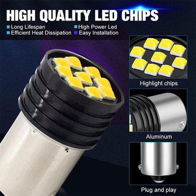 1157 BAY15D LED P21/5W 1156 BA15S P21W لامپ های ال ای دی 9 SMD 3030 R5W R10W لامپ های عقب خودرو
