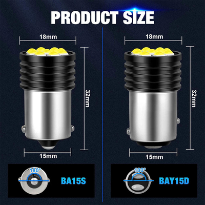 1157 BAY15D LED P21/5W 1156 BA15S P21W لامپ های ال ای دی 9 SMD 3030 R5W R10W لامپ های عقب خودرو