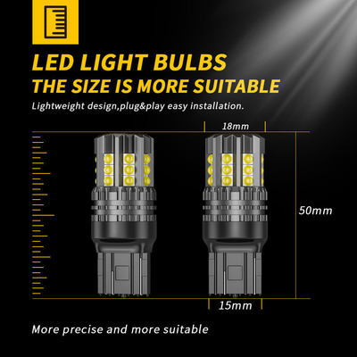 چراغ های سفید LED اتومبیل 12 ولت 24 ولت 2835 45SMD 1156 1157 T25 3156 3157 T20 7440 7443 Canbus لامپ های اتومبیل LED