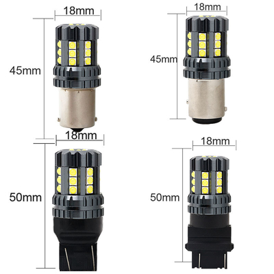چراغ های سفید LED اتومبیل 12 ولت 24 ولت 2835 45SMD 1156 1157 T25 3156 3157 T20 7440 7443 Canbus لامپ های اتومبیل LED