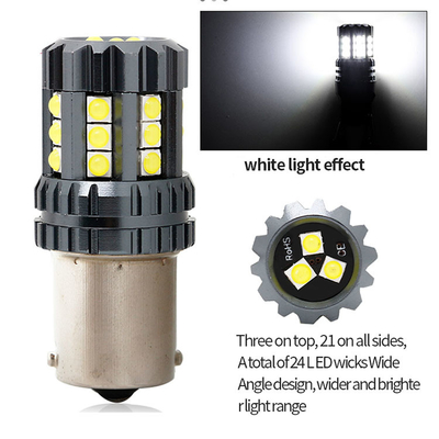 چراغ های سفید LED اتومبیل 12 ولت 24 ولت 2835 45SMD 1156 1157 T25 3156 3157 T20 7440 7443 Canbus لامپ های اتومبیل LED