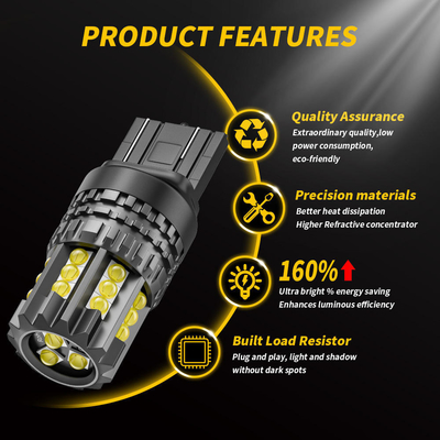 چراغ های سفید LED اتومبیل 12 ولت 24 ولت 2835 45SMD 1156 1157 T25 3156 3157 T20 7440 7443 Canbus لامپ های اتومبیل LED