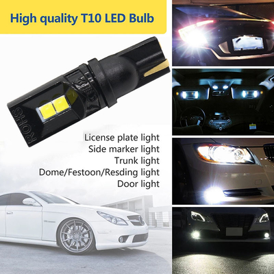 لامپ های LED 360 درجه T10 194 168 147 W5W 3030 لامپ های داخلی خودرو LED خطای رایگان چراغ صفحه مجوز