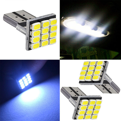 قدرت 9W لامپ LED ضد آب IP67 360 درجه چراغ خودرو 12v T10 12SMD 1206 3020 چراغ خواندن صفحه گواهینامه
