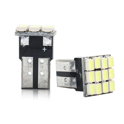 قدرت 9W لامپ LED ضد آب IP67 360 درجه چراغ خودرو 12v T10 12SMD 1206 3020 چراغ خواندن صفحه گواهینامه
